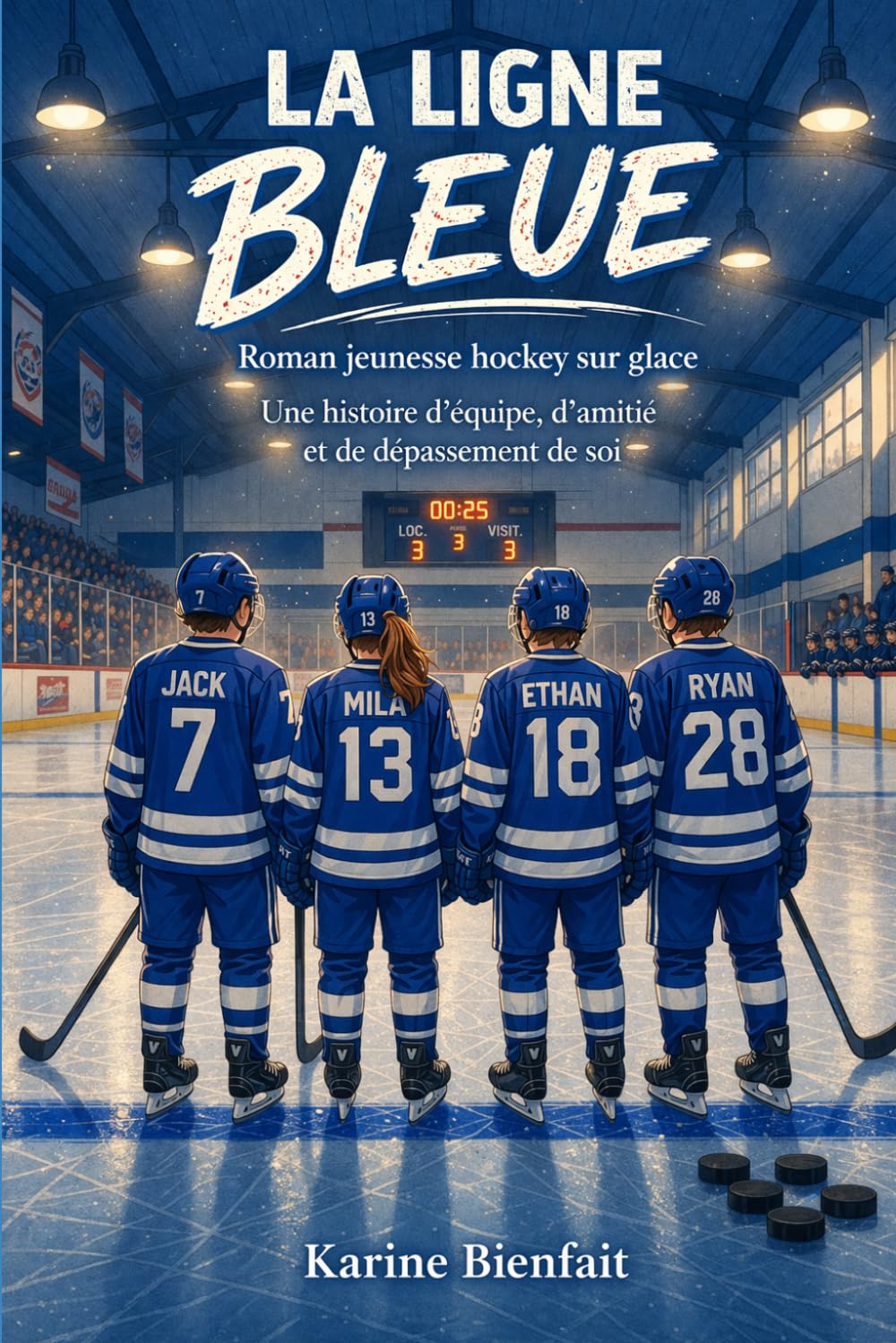 La Ligne Bleue: Une histoire d’équipe de hockey sur glace, d’amitié et de dépassement de soi (French Edition)