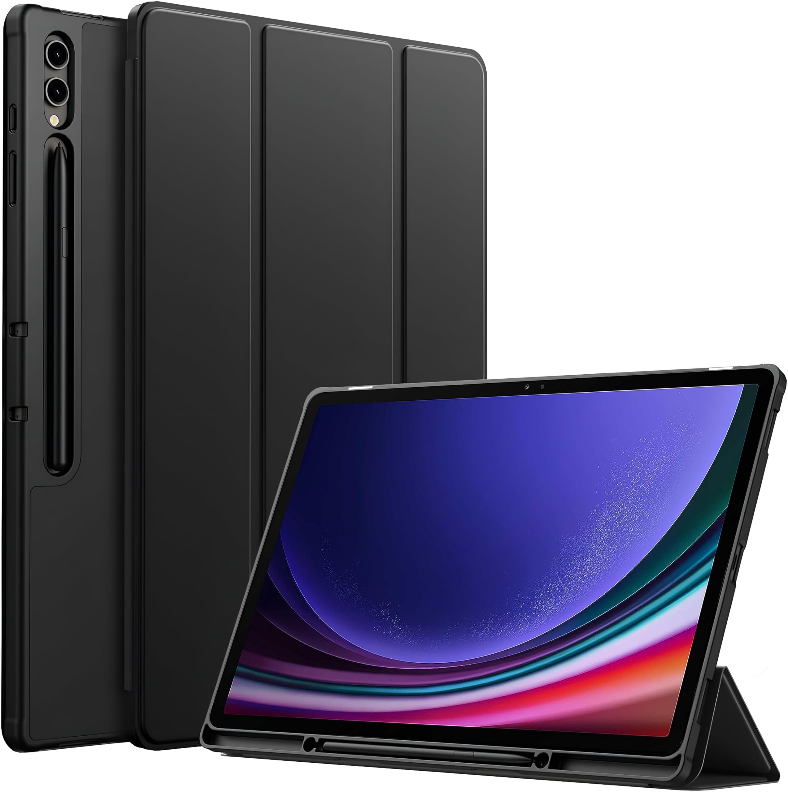 ProElite Cover for Samsung Galaxy Tab S10/S9/S8 Ultra Cover, Soft Flexible Flip Case Cover with S Pen Holder for Galaxy Tab S10/S9/S8 Ultra 14.6 inch Support Auto Sleep Wake, [Recoil Series] - Black (B0CGHP3S3M) Amazon Price History, Amazon Price Tracker