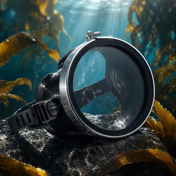 Gatuida Scuba Diving Mask Snorkeling Gear for Adults Anti-Fog Glass Swim Mask Wide View Diving Freediving Goggles for Underwater Vision Outdoor Swimming Equipment
