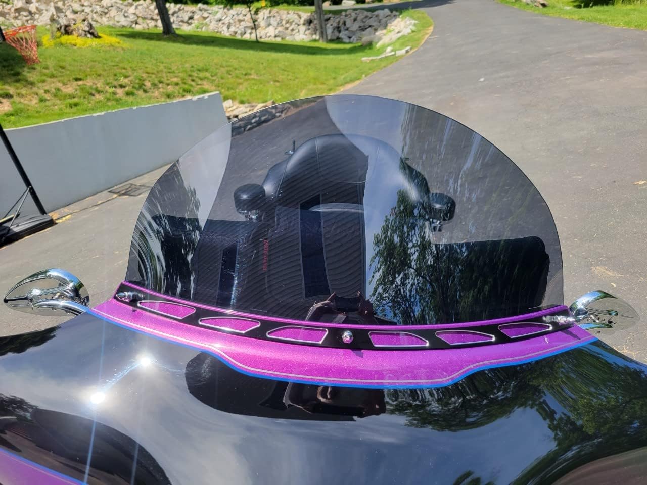 10" DARK TINT windshield compatible with Harley Davidson Street Glide/Electra Glide/Ultra Classic/Tri-Glide 2014-2023 models