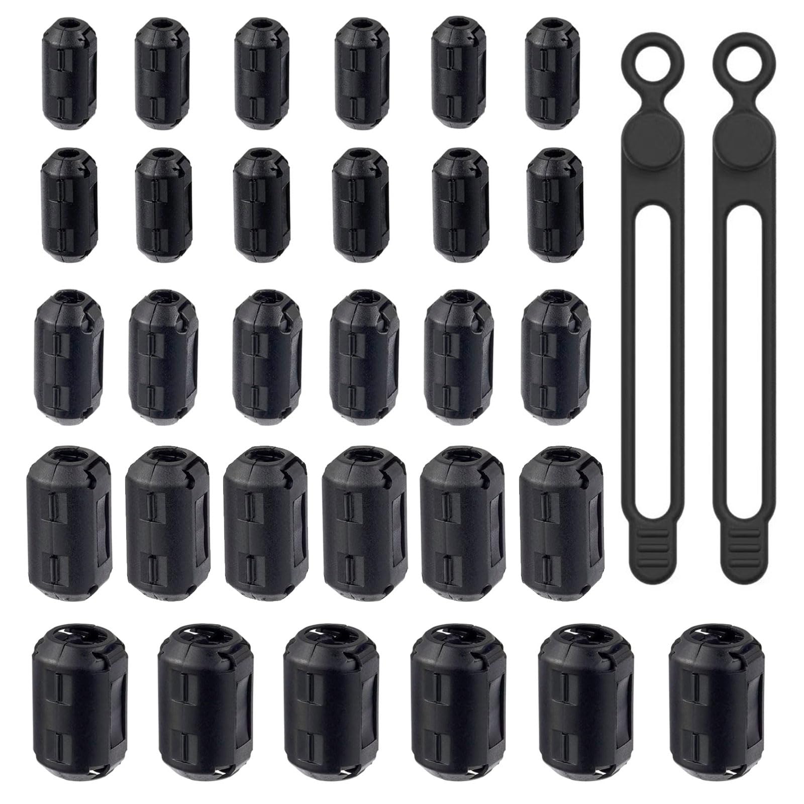 30 Nuclei In Ferrite Con Fascette - Filtro Anti Interferenza Per Cavi USB E Audio - Foto 2