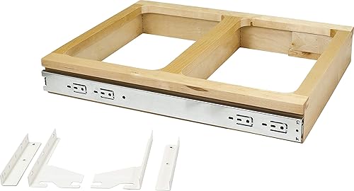 Hardware Resources Sistema de contenedores de basura extraíbles deslizadores de cesta de basura de montaje superior con anillos de montaje gabinete