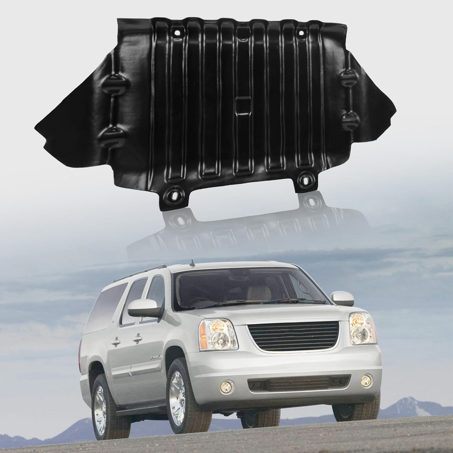 Perfit Liner New Engine Under Cover Lower Splash Shield Guard Compatible with 2007-2014 Chevy Silverado GMC Sierra 1500 Avalanche Suburban Yukon Fits GM1228139 22781371