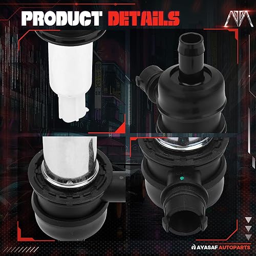 Miniatura 2 de MAYASAF Electroválvula de purga de depósito de vapor 911-210 para Dodge Avenger 1998-2000Dakota 2003-2006Durango 2002-06, para Jeep Wrangler