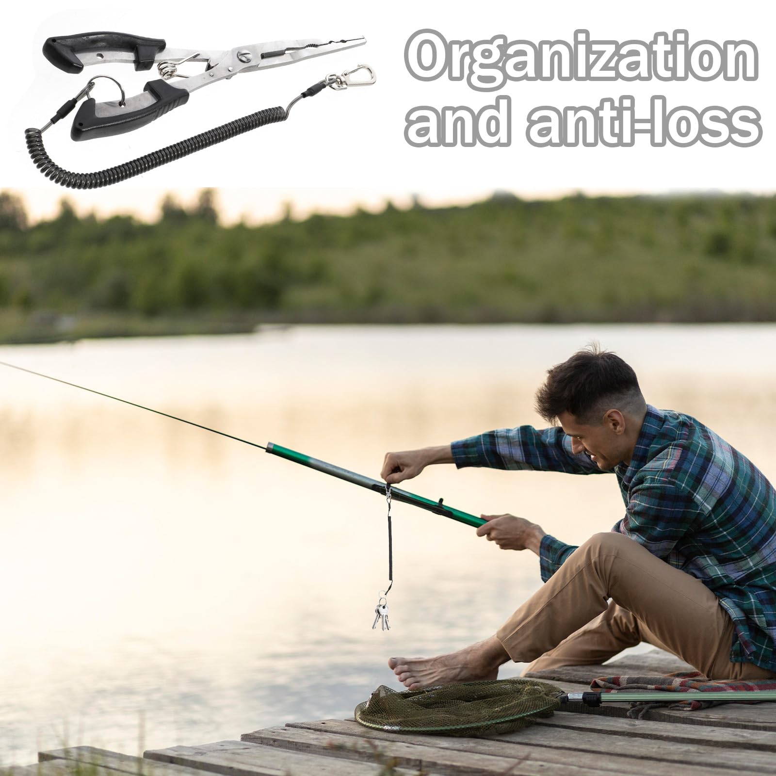 Amazon.com : 6 Pcs Fishing Lanyard Tool Tether Fly Fishing Lanyard with  Safety Retractable Coiled Tether for Hand Tools Pliers Boating Accessories.  : Sports & Outdoors