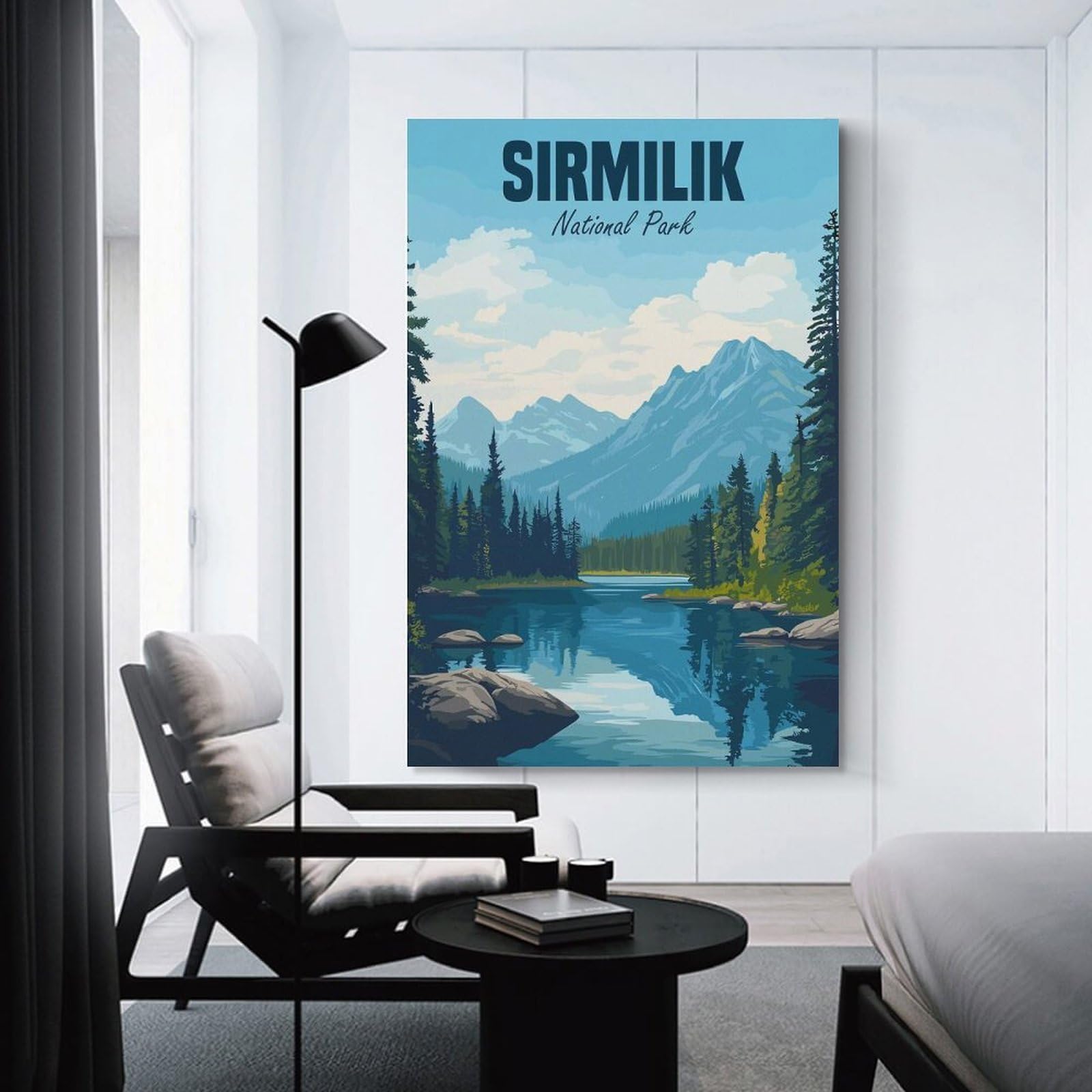 Junmoney Wall Art Print Sirmilik National Park, 24x36inch(60x90cm), for Hallway, Bedroom Or Modern Interiors, Thoughtful Wall Decor for Art Lovers