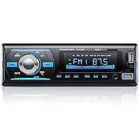 RDS Autoradio Bluetooth 5.0 Vivavoce, Chismos FM/AM Bluetooth Autoradio con telecomando