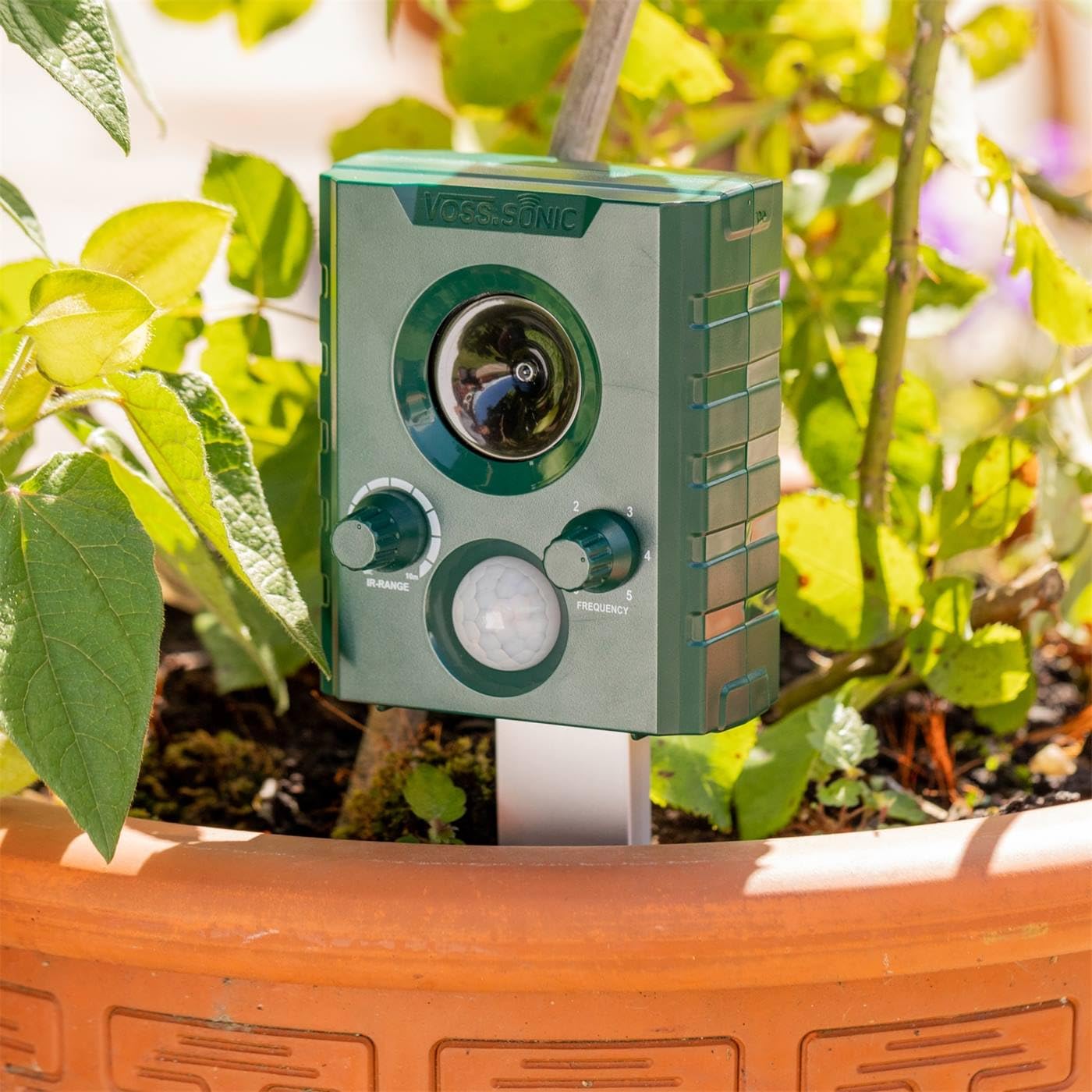 VOSS.sonic 1000 Doppelpack 2X Ultraschallvertreiber Tiervertreiber Ultraschallabwehr Tierabwehr Vertreibung durch Ultraschall und Alarm