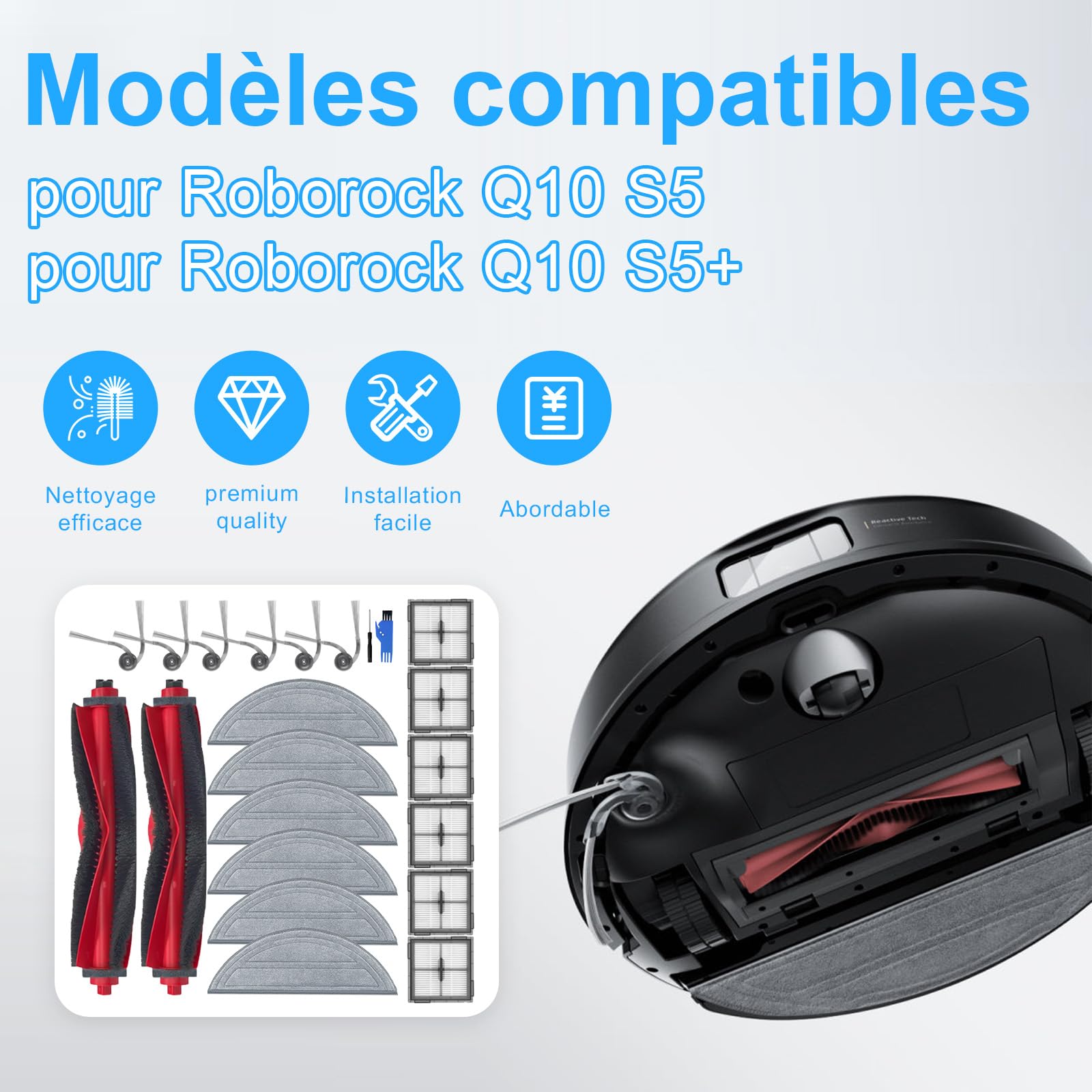 Roborock Q10 Accessories - 20 Piece Set -2 Roborock Q10 Accessories - 20 Piece Set -2