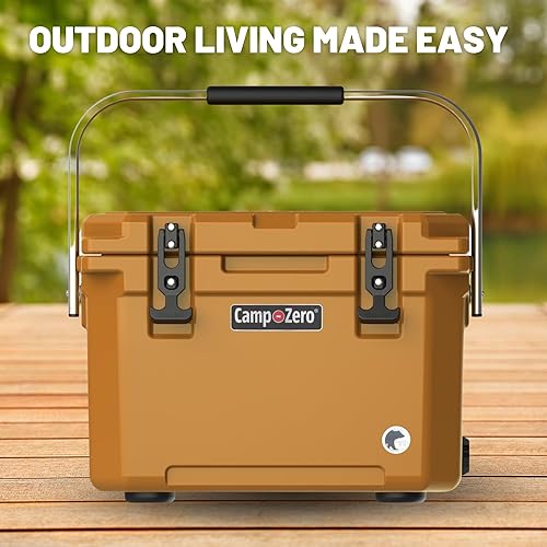 Miniatura 18 de CAMP-ZERO Baúl de hielo duro portátil de 20L-21.6 cuartos de galón, perfecto para bebidas, almuerzo, playa, picnic, canotaje, campamento y viajes