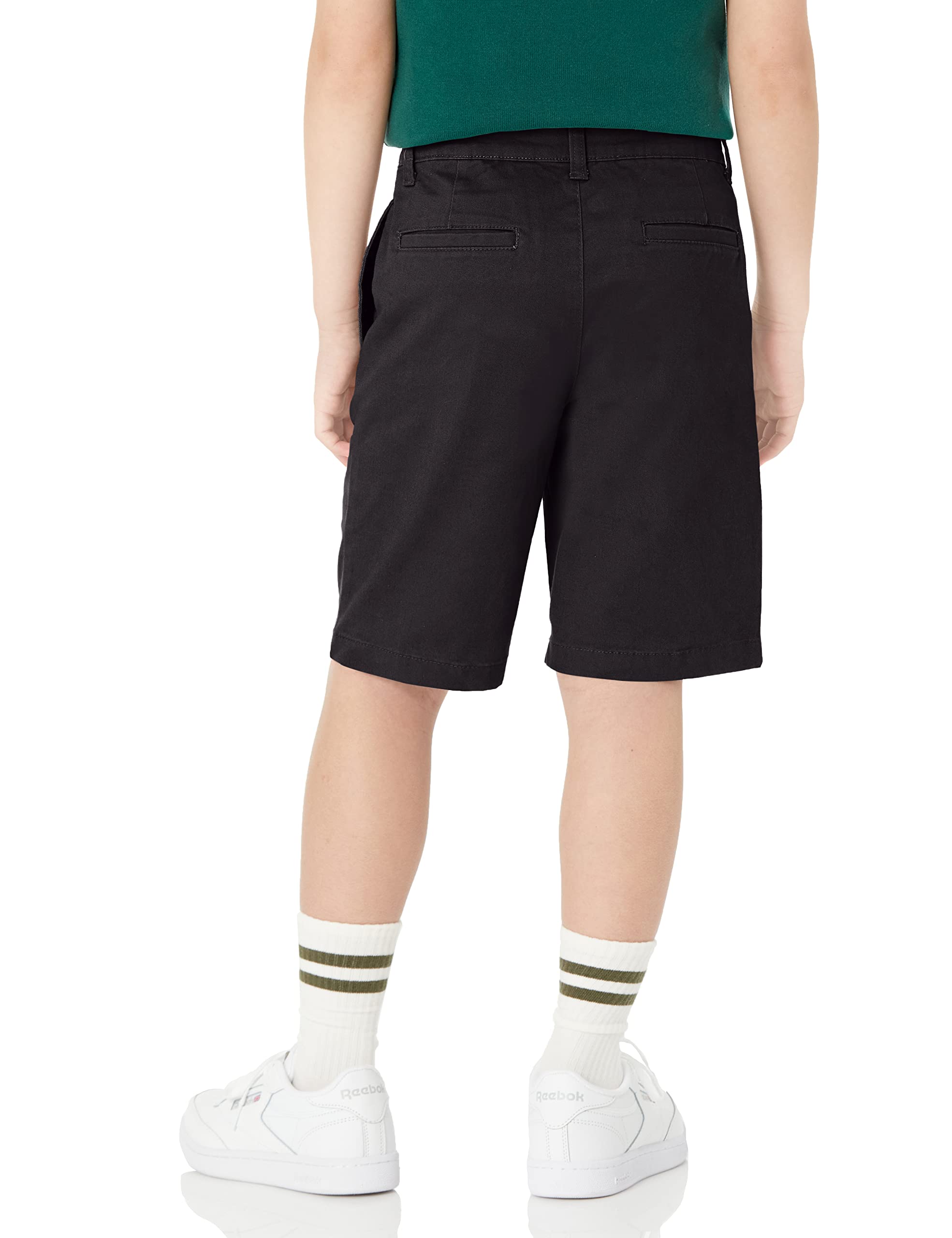Amazon Essentials Jungen Gewebte Uniform-Shorts mit Flacher Vorderseite (knitterfrei)