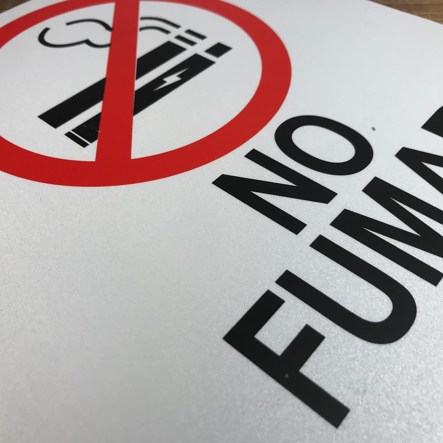 TRADESAFE No Smoking No Vaping Sign - No Fumar No Vapeo Spanish Sign, Quick Install Aluminum Safety Sign, Light Reflective, UV-Resistant, Waterproof, 10” X 14”, No Smoking Signs for Business
