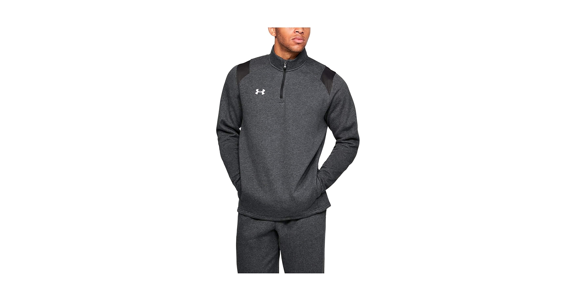 Amazon.com: Under Armour Men's Hustle Fleece 1/4 Zip Black