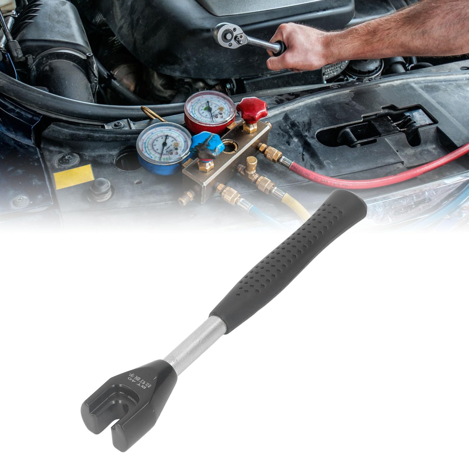 Pull Stud Spanner, BT40 Narzędzie klucza, konstrukcja bez poślizgu, konstrukcja stali stopowej 40CRMO, wysoka twardość, do konserwacji i naprawy maszynowej