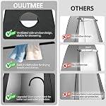 IBVIVIC Pop Up Camping Shower Tent, Privacy Shower Tent, Portable Camping Tent, Spacious Privacy Shelters Camp with Portable Carrying Bag - Black