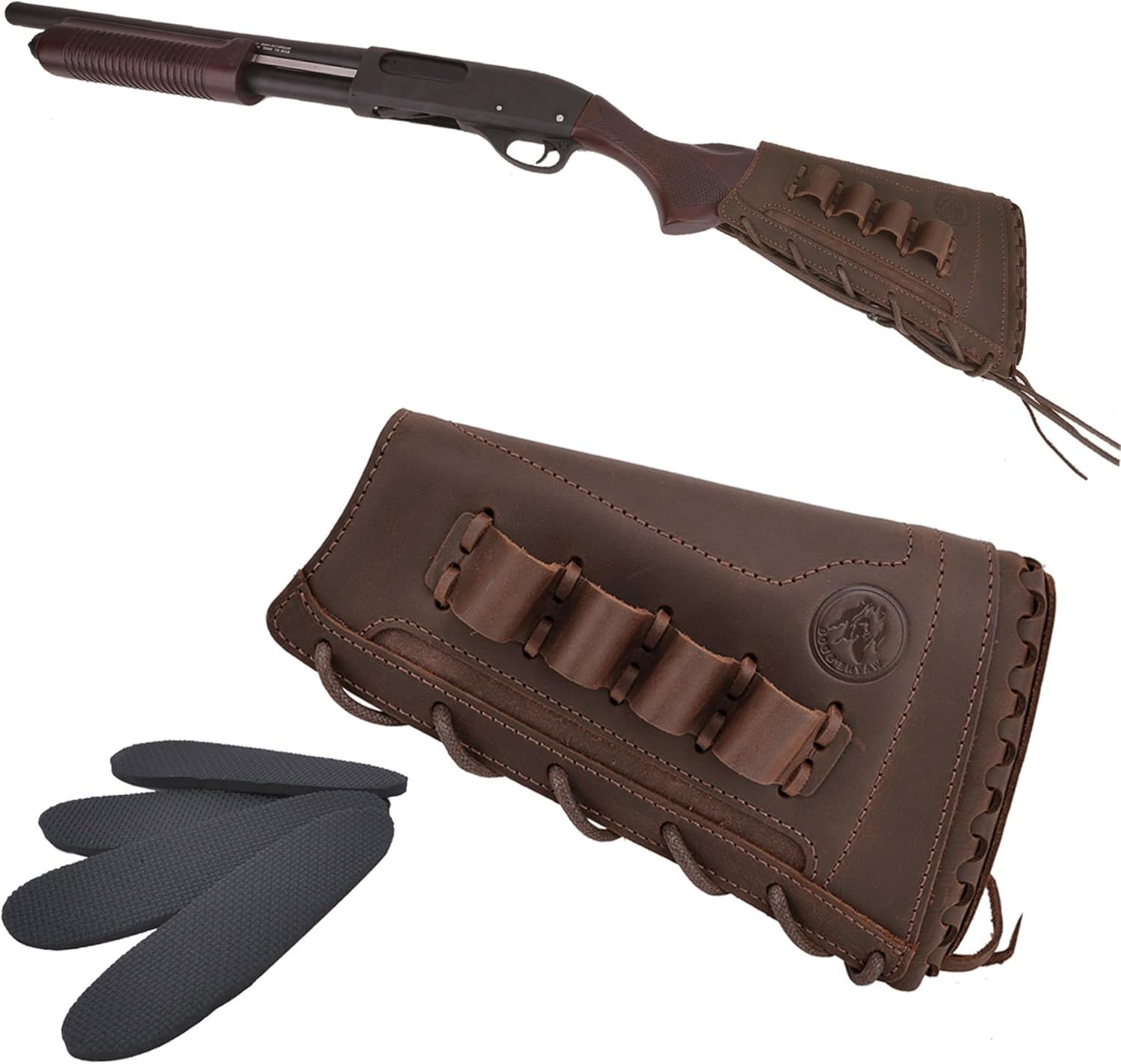 WAYNE'S DOG Leather Buttstock Cheek Rest Pad