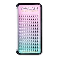 Vista 1 de Extensiones de pestañas 3D, 4D, 5D, 6D, 8D, 9D, 10D, espesor 0,070,1 CD, rizadas, pestañas de tallo medio y largo, unidas con calor, prefabricadas