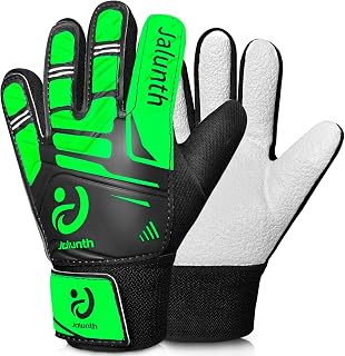 Soccer Goalie Gloves Kids Youth Goalkeeper Field Player Gloves Boys Girls Training Grip Goal Keeper Glove Age 4-14 Years Old with Upgraded Anti-Skid Latex Palm