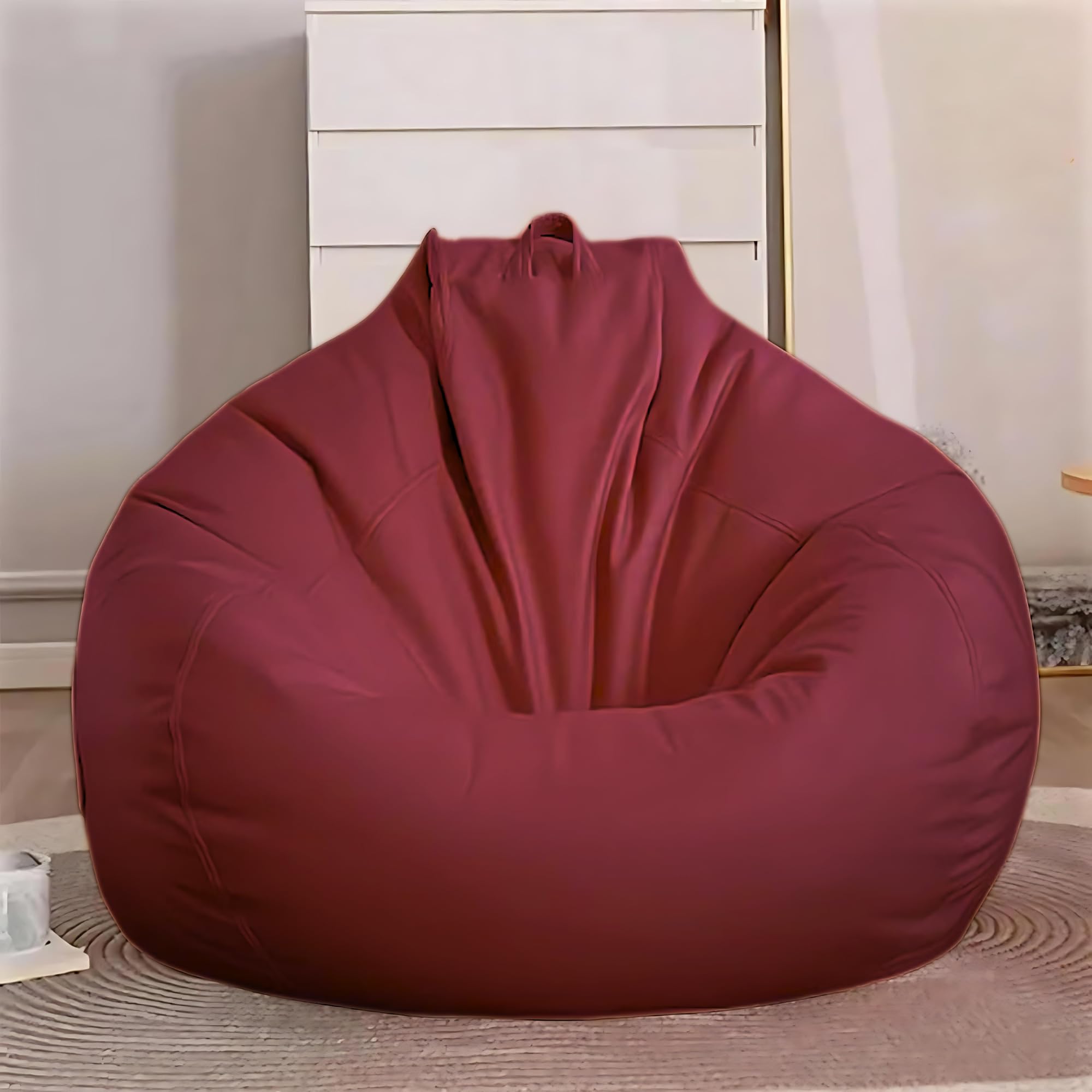 KAMS LIEU Faux Leather 4XL Bean Bag Cover (Withouit Beans) Only Color- (Maroon) (B0D54W5MSJ) Amazon Price History, Amazon Price Tracker