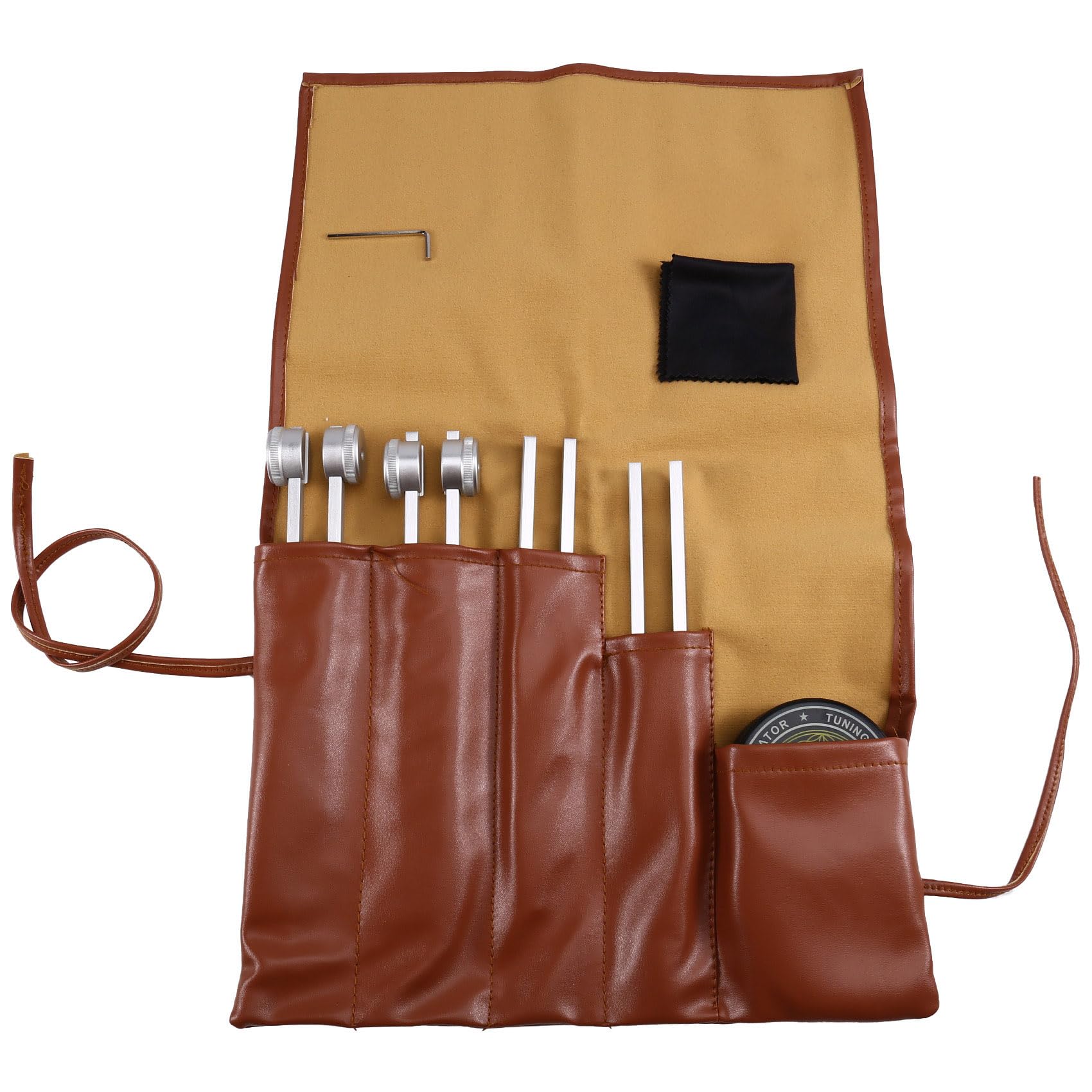 Jaywool Chakra Tuning Forks 128Hz, 136.1Hz, 256Hz, 384Hz forHealing,Sound Therapy,Keep Body