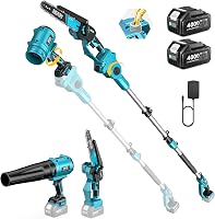 SEESII 4-in-1 Pole Chainsaw & Leaf Blower