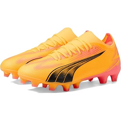 Женские кроссовки PUMA Ultra Match Firm Ground/Artificial Ground sun stream/puma black/sunset glow