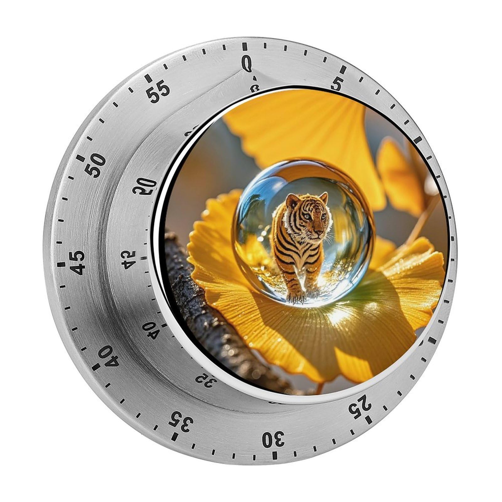 Crystal Tiger Kitchen Timers Magnetic Back Manual Countdown Timers for Classroom Home Gym Tanning