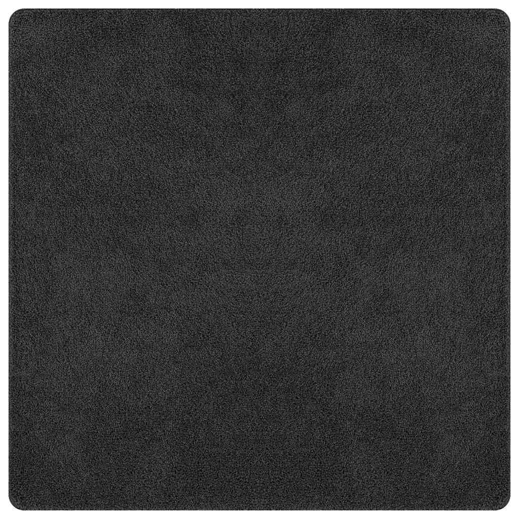 vidaXL Anti-slip Shaggy Rug Dark grey 200 x 200 cm PP, Living Room, Modern Soft Touch Rug, Durable Shaggy Accent, High Pile Anti-Slip Carpet, Machine Washable Floor Covering — image 1