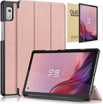 GWAAN Lenovo Tab B9 / M9 Case, Tablet 9 Inch Model TB-310FU/TB-310XU Cover, Trifold Type, Simple Case, Auto Sleep Function, Lenovo Protective Film
