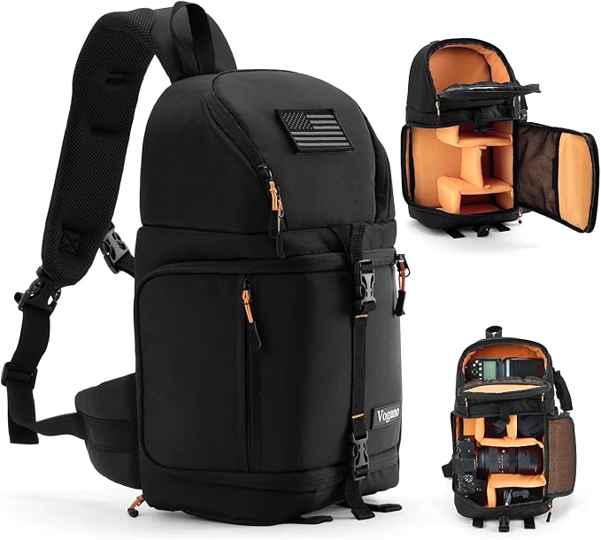 Bolso bandolera para cámara impermeable con compartimentos ajustables miniatura 8
