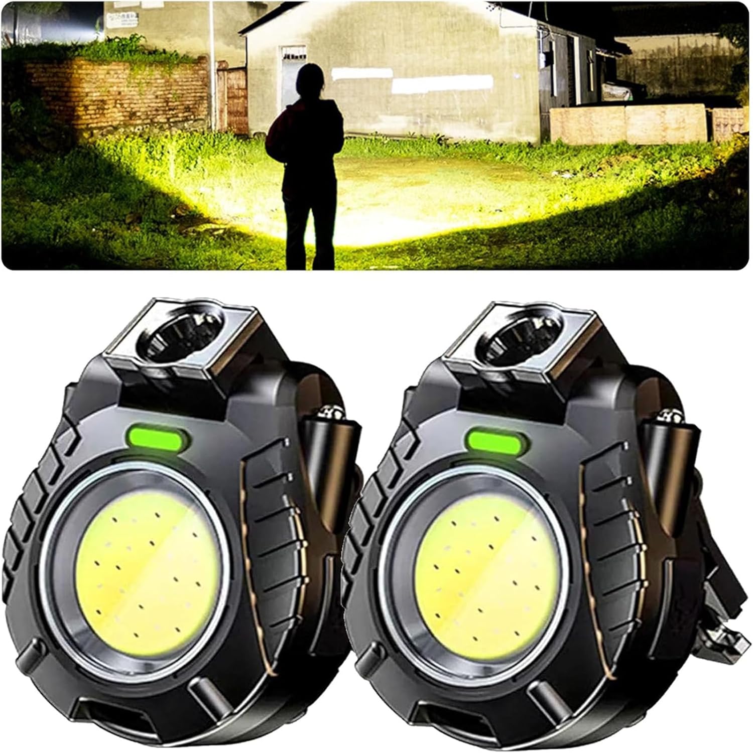 Black Technology Hat Clip Light, Rechargeable Waterproof Hat Lights Clip On for Fishing Camping Hand Work, Hat Clip Light with Bottle Opener Function.