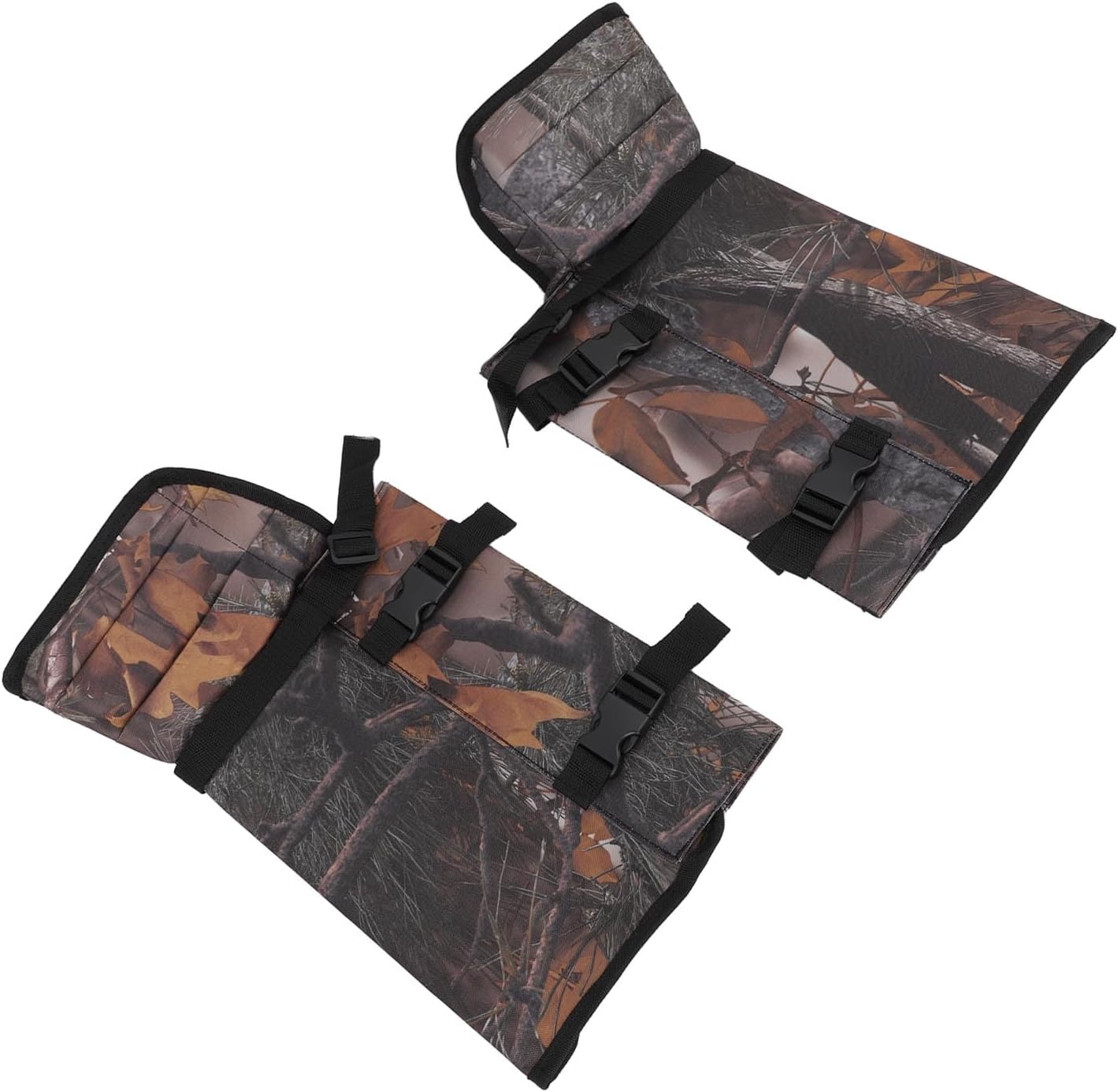 1 Pair Snake Gaiters Polyester Fiber Breathable Lightweight Snake Proof Leg Cover for Hiking Camping Mountaineering (Leaf)