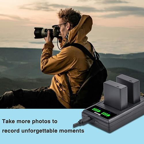 Miniatura 7 de Hisewen DMW-BLG10 DMW-BLG10PP DMW-BLE9 Batería 2 piezas, cargador dual para Panasonic Lumix DMC-GX85 DMC-GX80 DMC-ZS60 DMC-ZS100 DMC-GF3 DMC-GF5