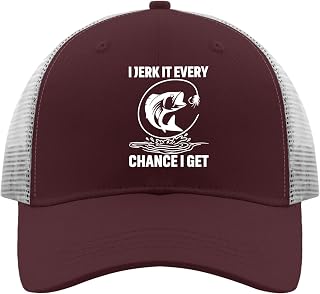 I Jerk It Every Chance I Get Hat Funny Golf Hat Men's Hats & Caps Gifts for Son Workout Cap