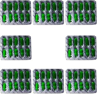 Evion Vitamin E Capsule for Face, Hair, Pimple, Glowing Skin, Dark Circles, Skin Whitening & Control Hair Loss, 400 MG (Pack of 8)