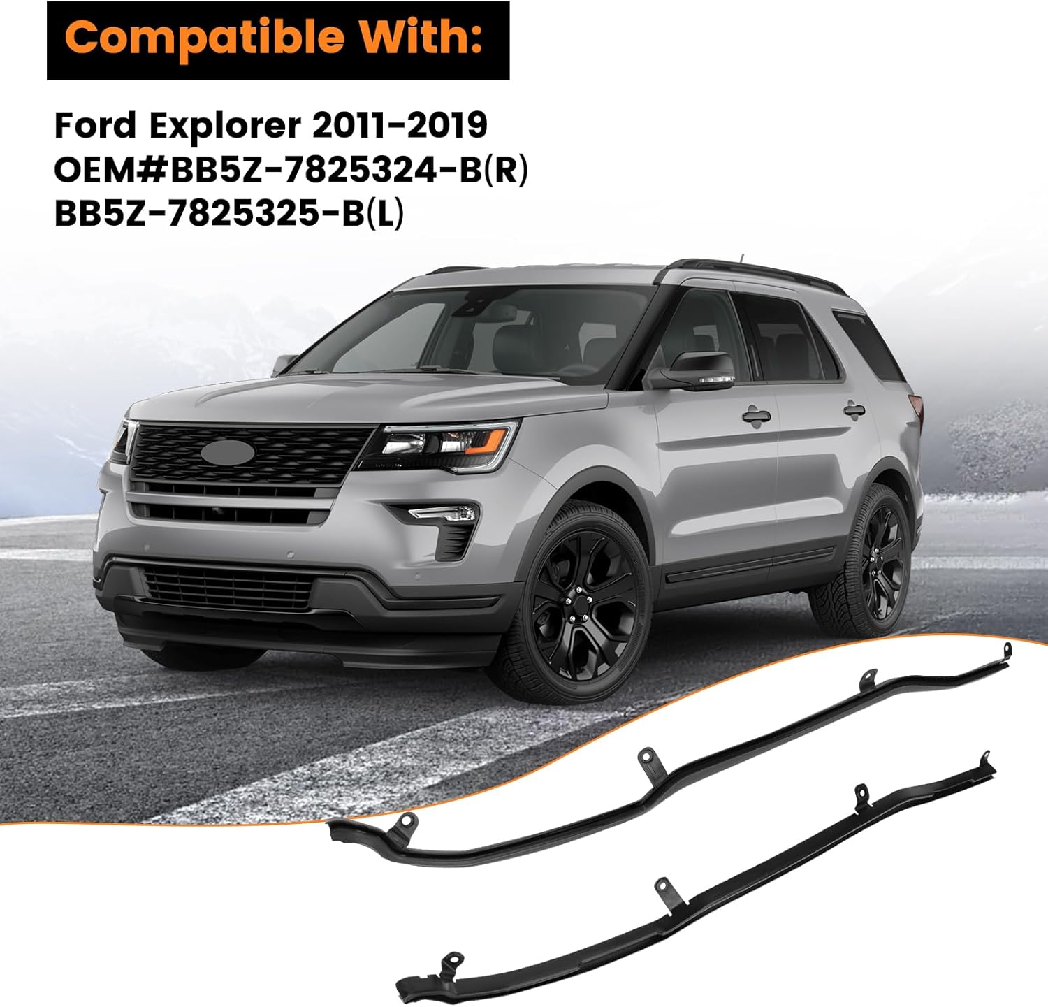 Skkyoro 1 Pair LH & RH Front Edge Of Rear Door Weather Strip Seal For Ford Explorer 2011-2019 Right Passenger And Driver Left Side Rear Door Weatherstrip Replaces BB5Z-7825324B BB5Z-7825325B - View #7