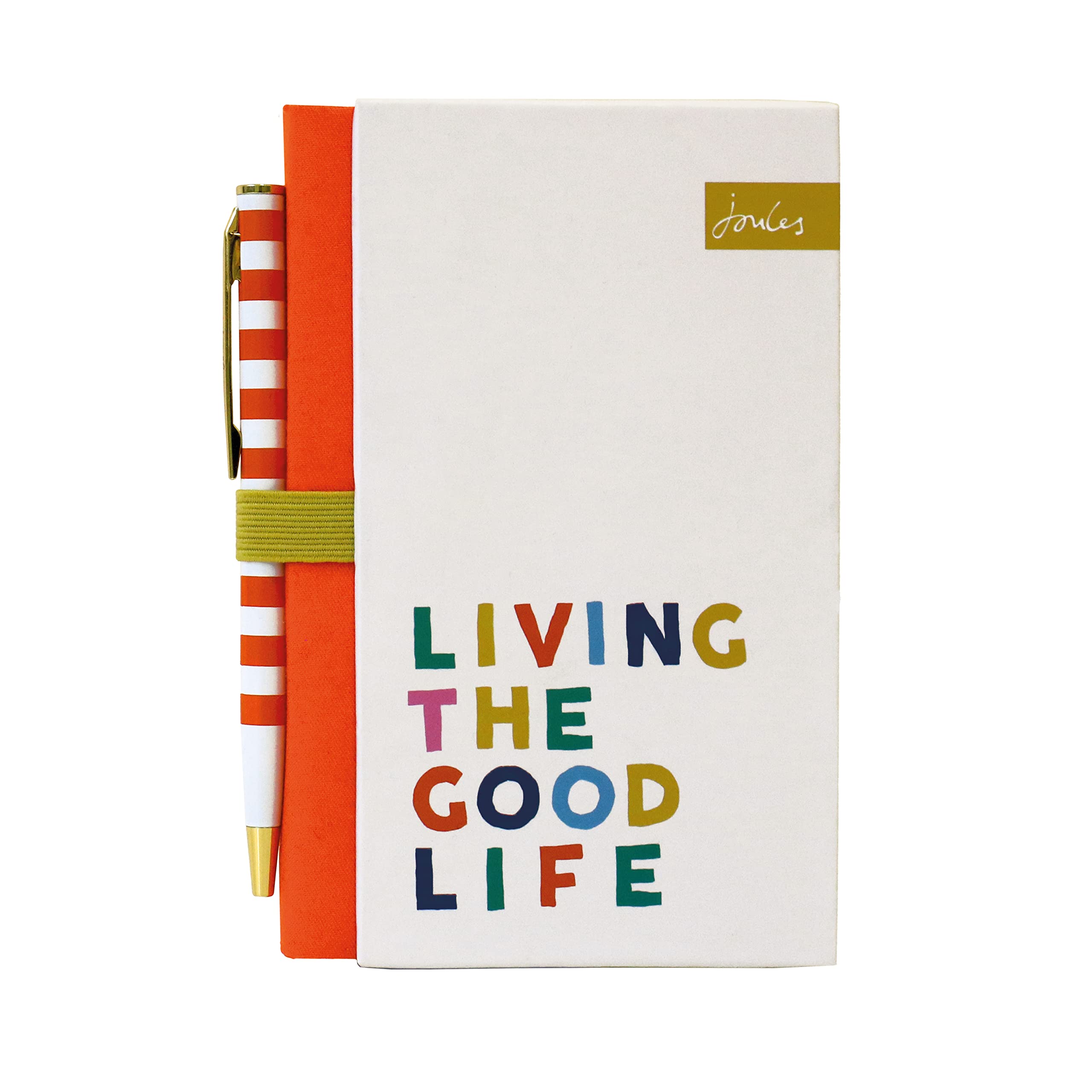 Joules Bright Side Living The Good Life B7 Notebook and Pen
