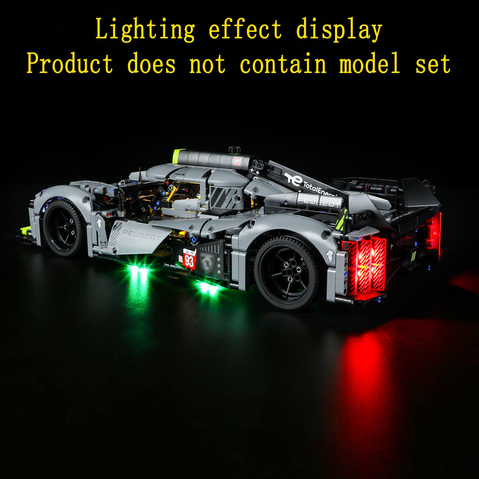 GEAMENT LED Light Kit Compatible with LEGO PEUGEOT 9X8 24H Le Mans Hybrid Hypercar - Image 4