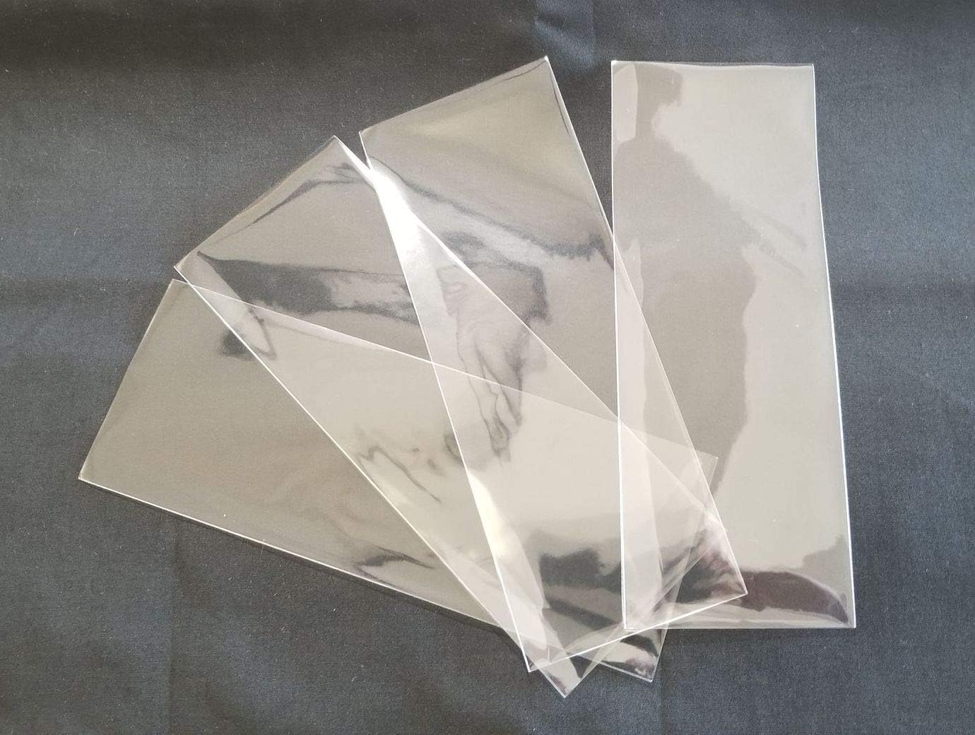 500 Pcs 3x8 (O) Clear Flat Cello Cellophane Bags Good for Bakery Cake Cookie Candies image 2