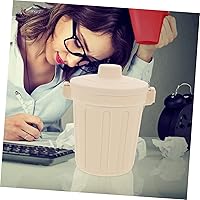 Vista 8 de Cabilock Caja de almacenamiento de escritorio multifunción Bote de basura Soporte de pluma de plástico Contenedor de cepillo de maquillaje