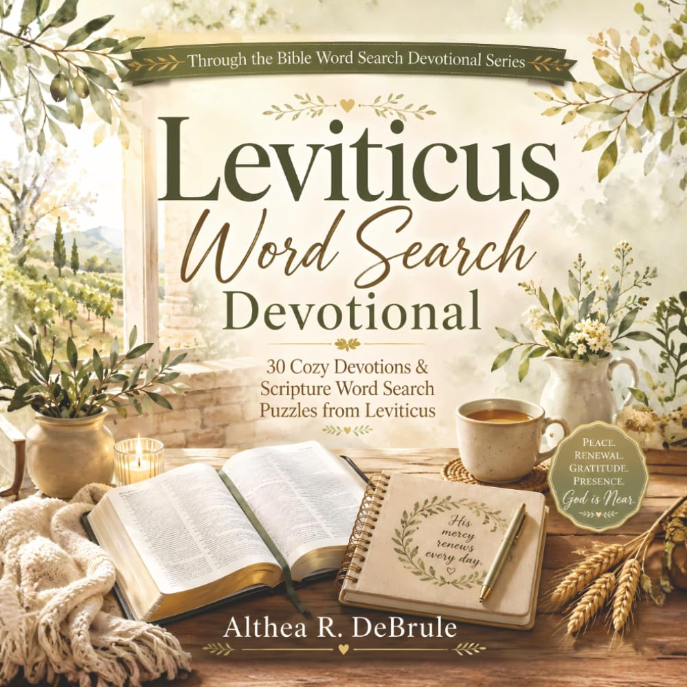 Leviticus Word Search Devotional: 30 Cozy Devotions & Scripture Word Search Puzzles from Leviticus (Through the Bible Word Search Devotional Series)