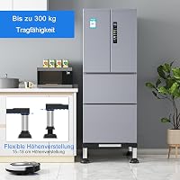 DEWEL 4 db hűtőláb állvány, állítható szívócsapos talp, 12-15 cm magasság, 300 kg terhelhetőség - Breite:30-60cm/Höhe 12cm-15cm 7