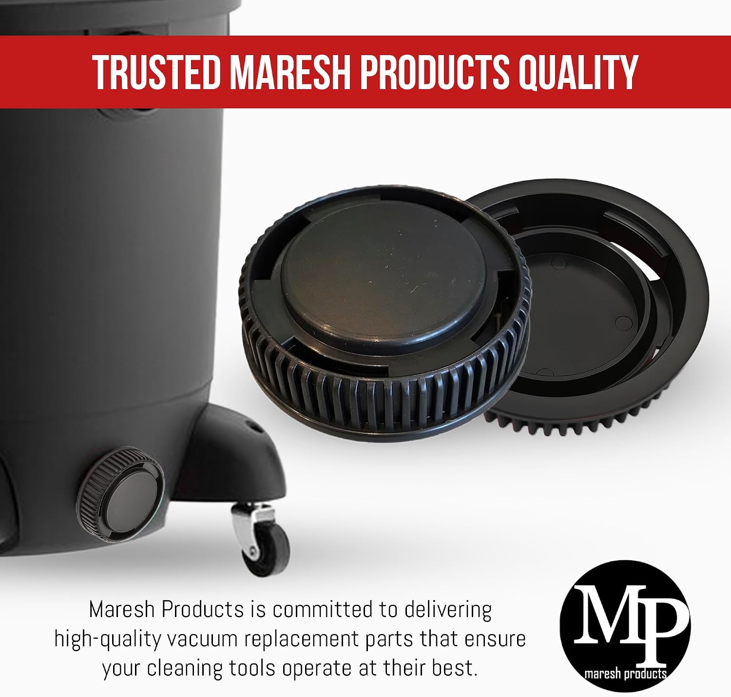 MP Maresh Products Drain Cap Compatible with Shop Vac Wet/Dry Vacuum Cleaner - Replacement Drain Cap for Wet and Dry Vacuum - Durable 2-3/4" Tank Drains Part Number 7446800-1 Pack