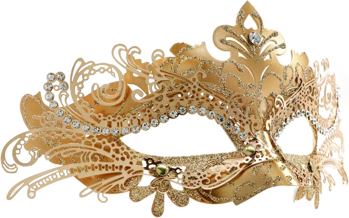 Coddsmz Masquerade Metal Masks Venetian Halloween Costume Mask Mardi Gras Mask Cosplay Party Costume Ball Wedding Party Mask