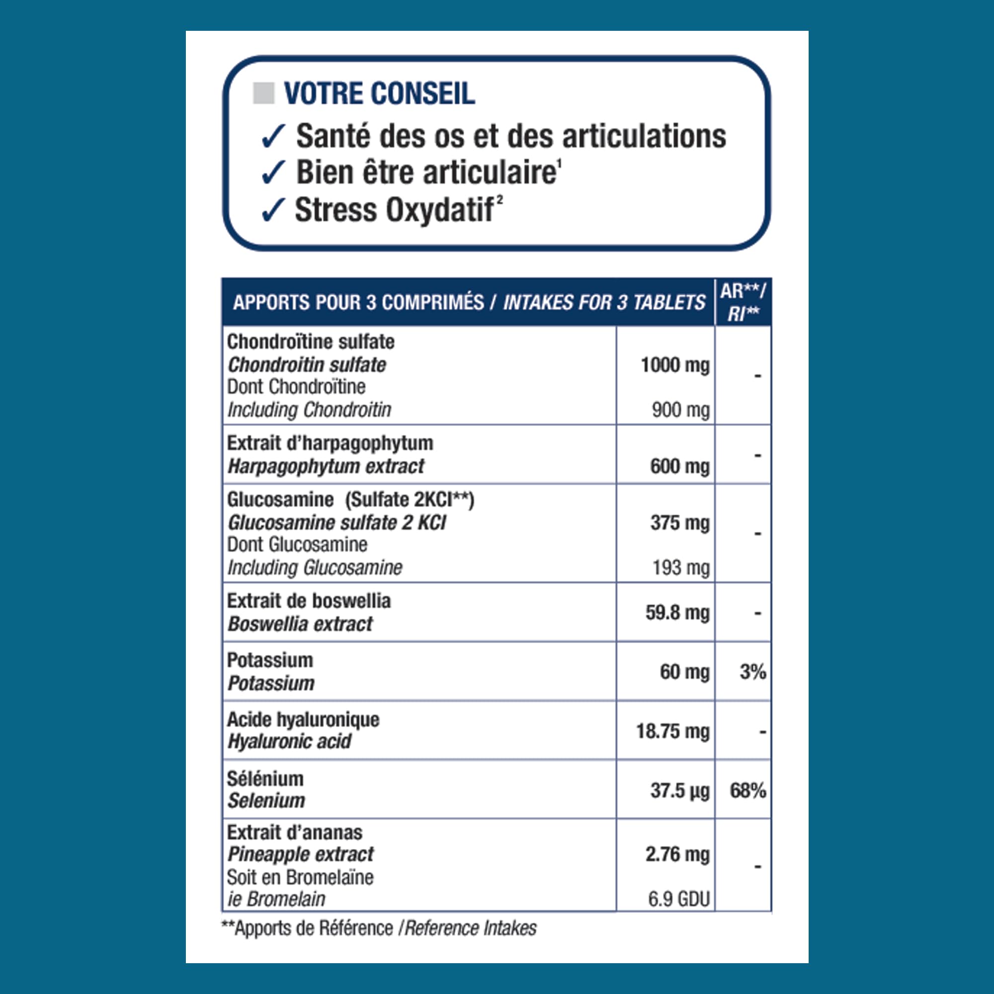 COMPLEMENT ARTICULATIONS Artiroxyne - Articulations Sensibles - Bien-être Articulaire, Souplesse, Mobilité - Glucosamine Sulfate 2KCL & Boswellia - Programme 30J 90 Comprimés - Eric Favre