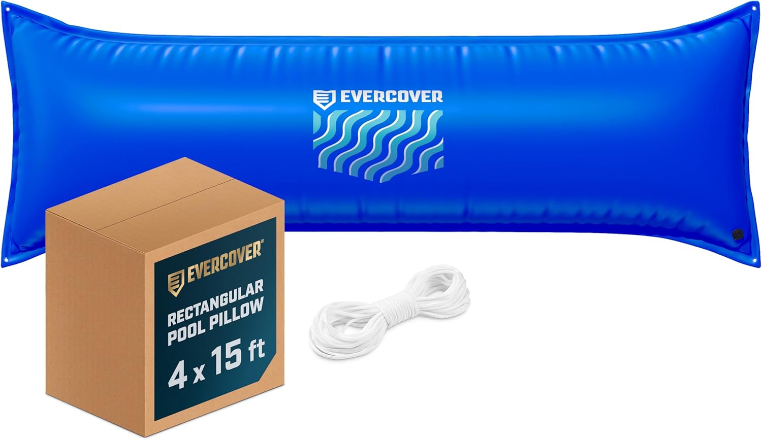 4x15 Pool Pillows for Above Ground Pools, for Closing Winter, Extra Durable 0.4 mm PVC (27 Gauge), Winter Pool Pillow
