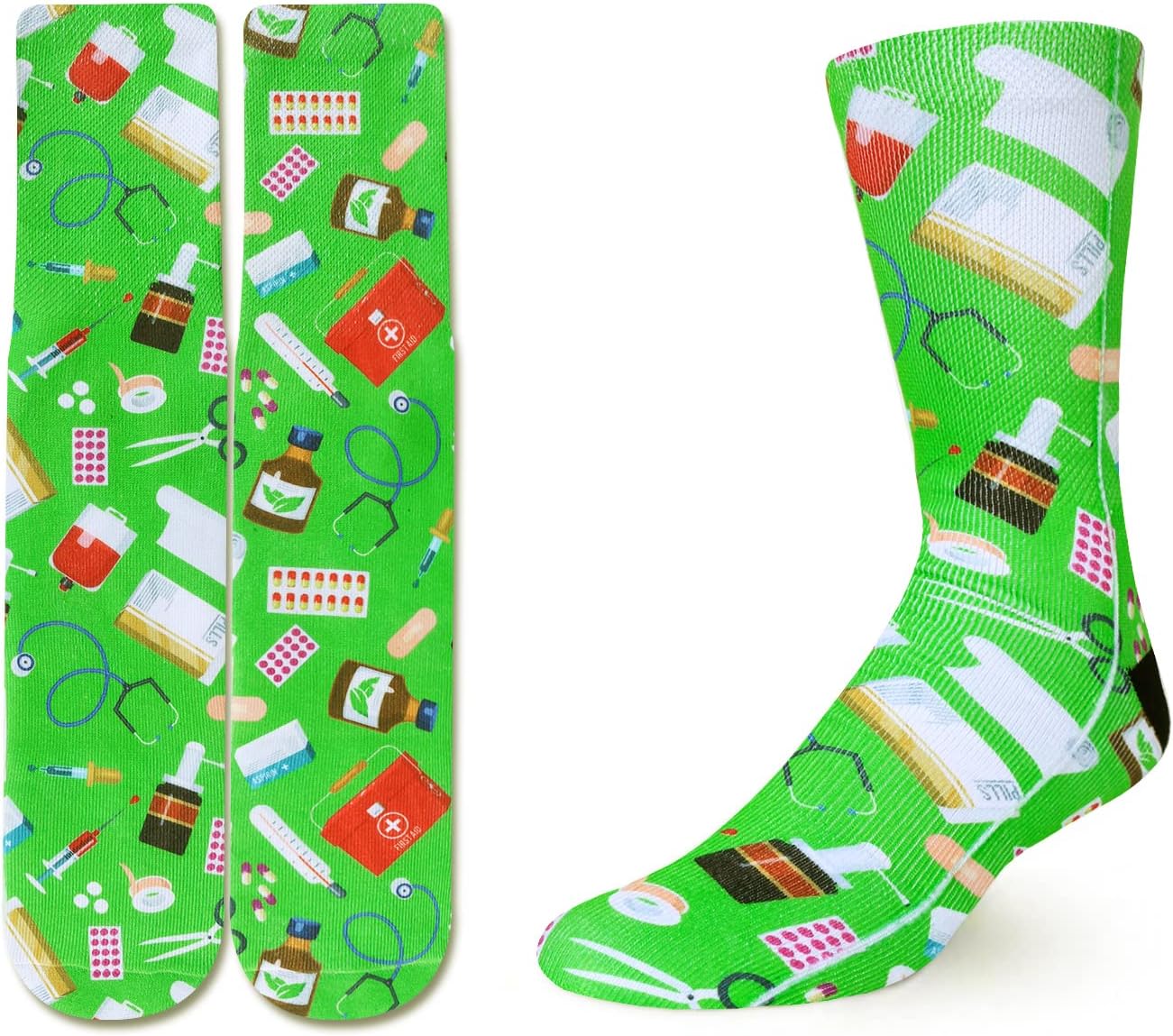 Benefeet Sox 3D Printed Medical Socks Women Men Funny Nursing Graduation Gift Novelty Doctor Socks Crazy Medical Themed Socks image 4