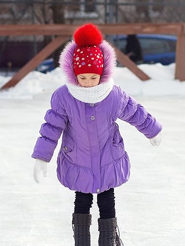 Miniatura 6 de SATINIOR 3 pares de guantes elásticos mágicos para niñas pequeñas, guantes de punto suave para bebés y niños pequeños