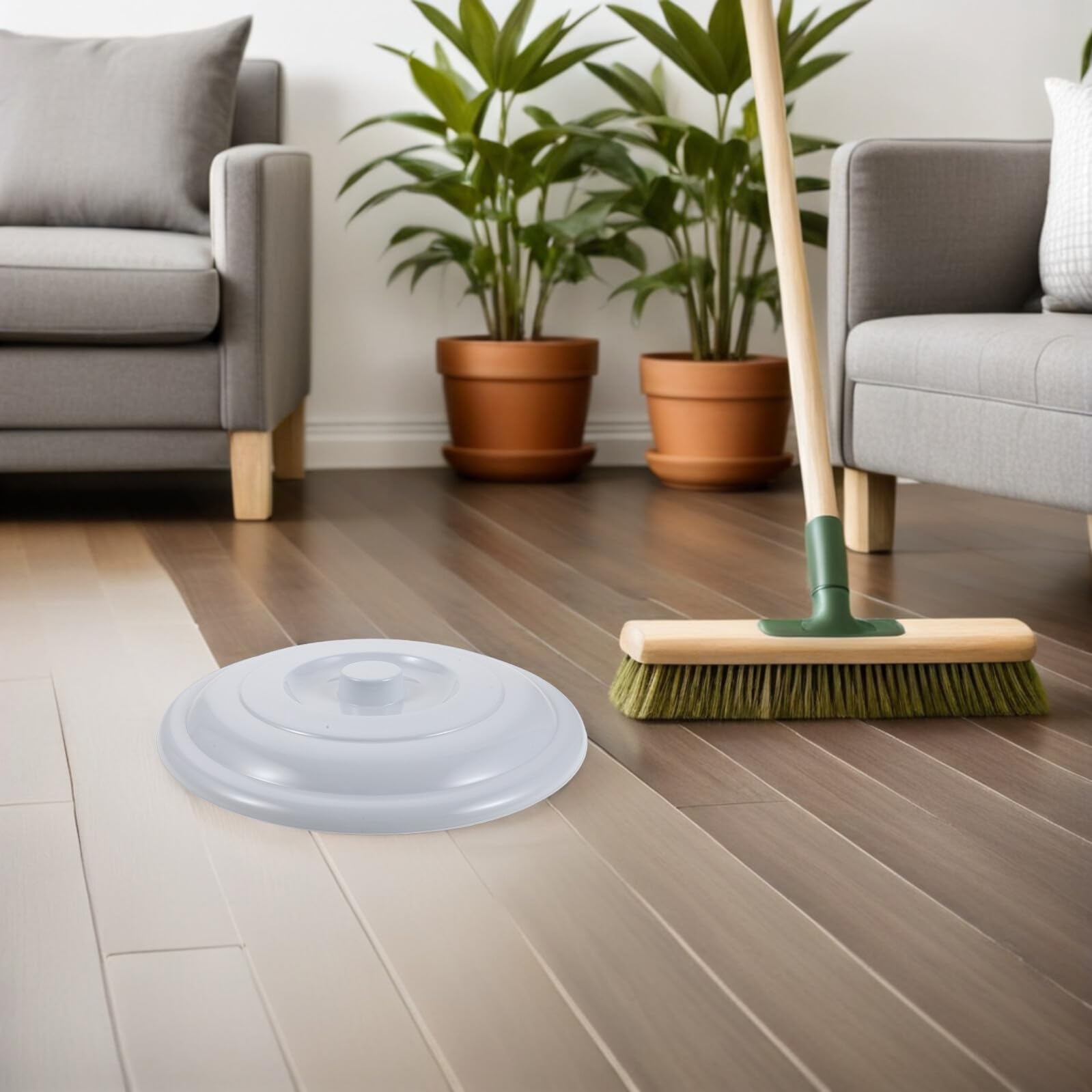 Zestaw 10 niebieskich plastikowych pokrywek na śmieci o średnicy 33 cm, trwałe i hermetyczne osłony do pojemników na śmieci do kuchni i na zewnątrz, zamiennik pojemników na śmieci