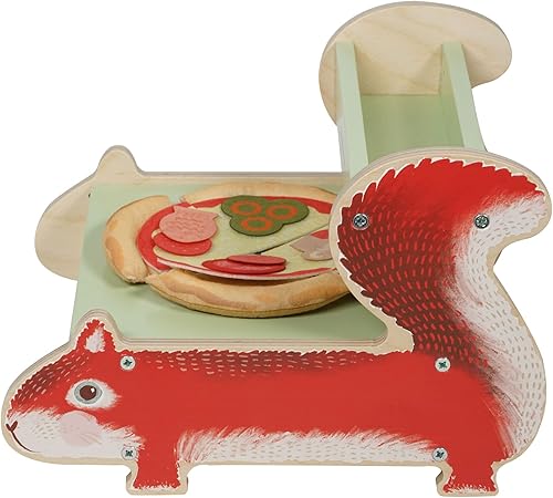 Miniatura 3 de Manhattan Toy Nutty Squirrel Pizzeria - Juego de juguetes de cocina para niños pequeños y niños